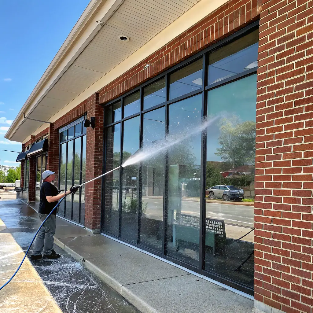 commercial storefront cleaning and pressure washing for retail businesses in sacramento, ca